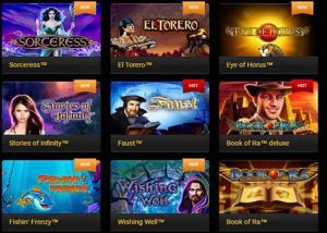 Novomatic Slots, De Luxe Spiele für Desktops und  Unterwegs